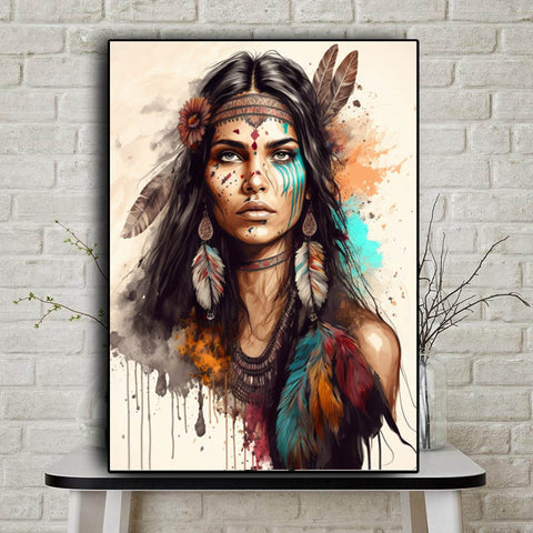 CV21 The Girl Native American Canvas