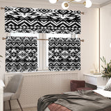 GB-NAT00441 Pattern Native American  Curtain Valance and Kitchen Tiers Set