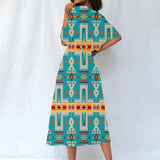 Powwow Storegb nat00062 05 pattern native womens elastic waist dress