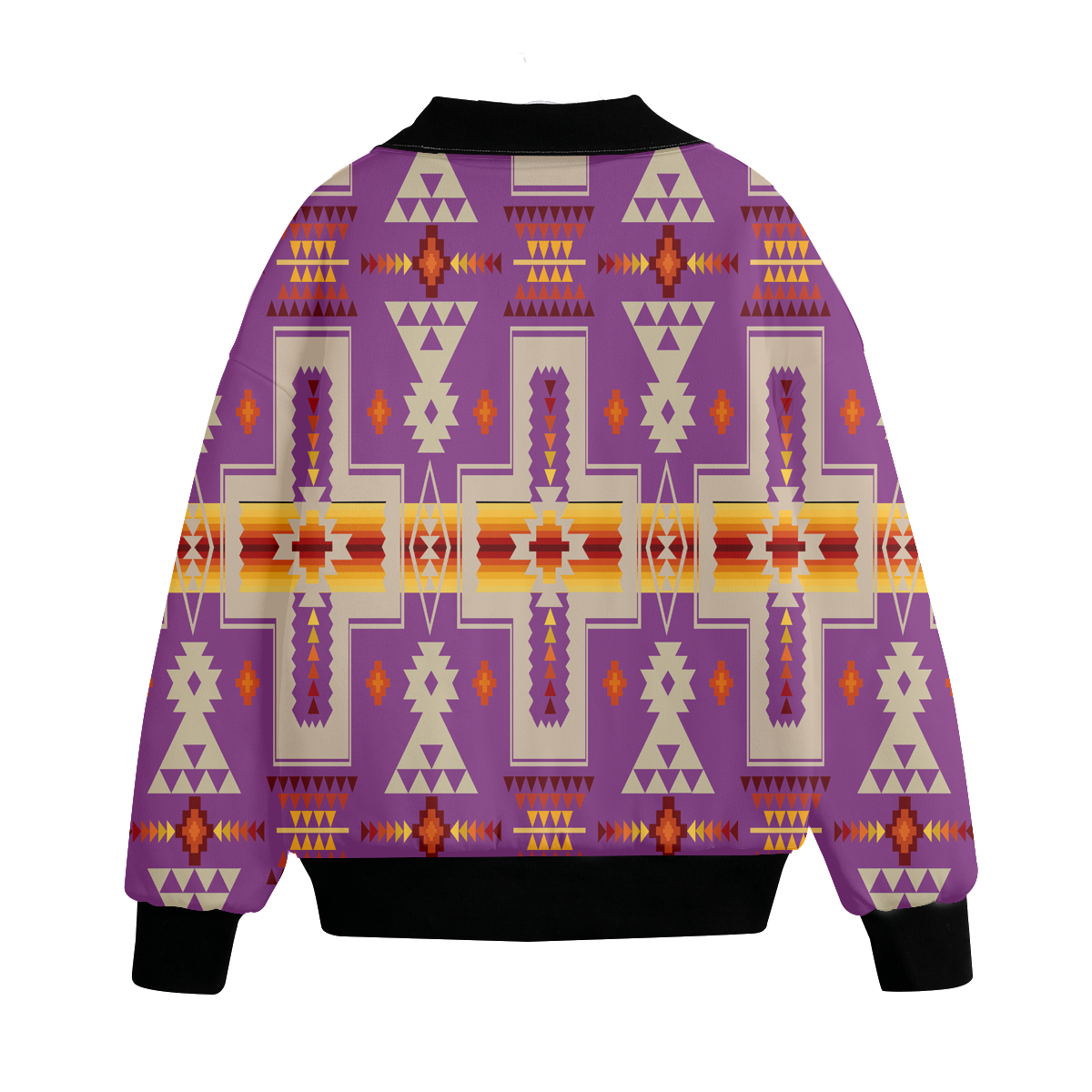 Powwow Storegb nat00062 07 pattern native american unisex knitted fleece lapel outwear