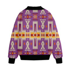 Powwow Storegb nat00062 07 pattern native american unisex knitted fleece lapel outwear