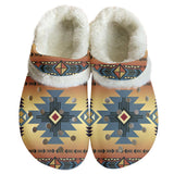 GB-NAT00057 Pattern Native American Classic Clogs with Fleece Shoes