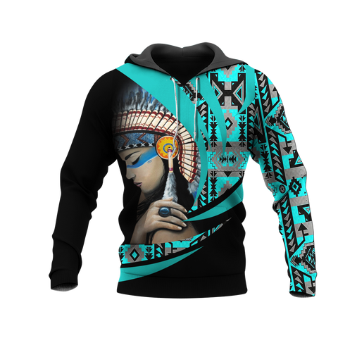 Powwow StoreHD0011948 Pattern Native Pride 3D Hoodie