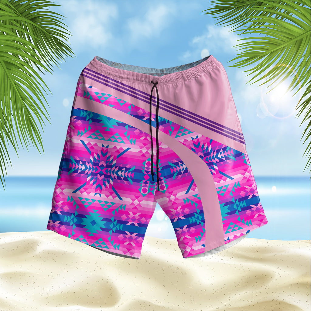 GB-HS000101 Pattern Native Hawaiian Shorts