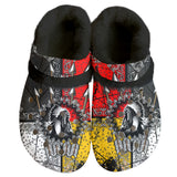 Powwow Storegb nat00015 pattern native american classic clogs with fleece shoes