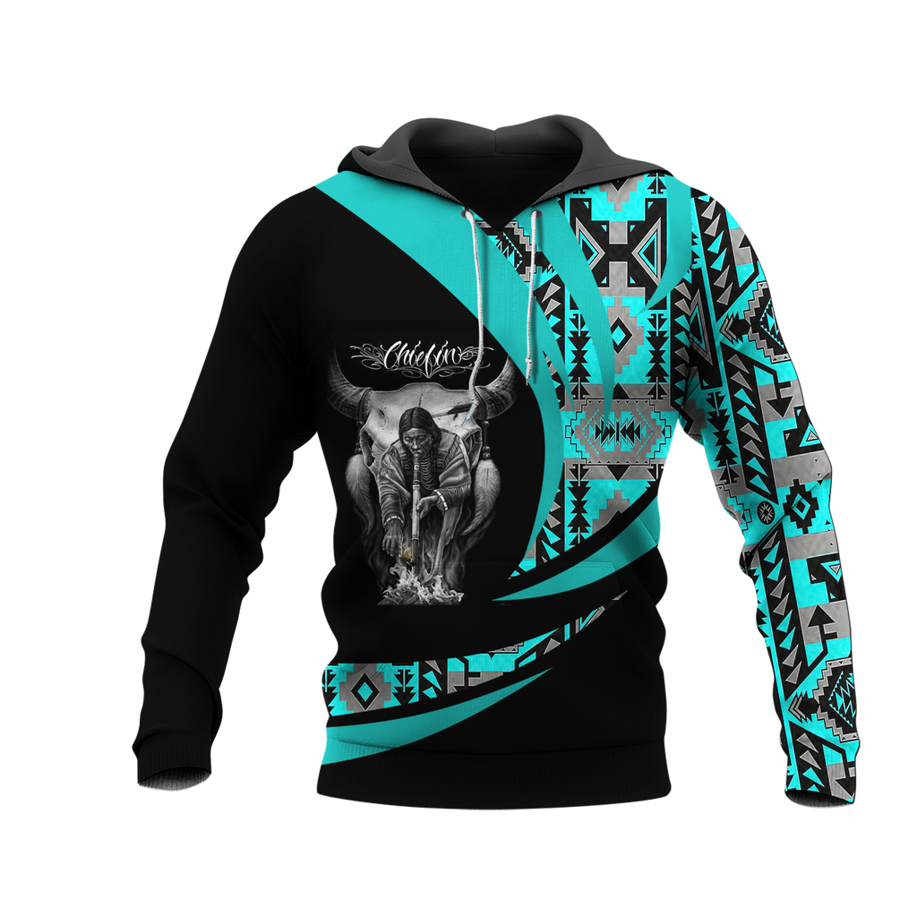 Powwow StoreHD0011949 Pattern Native Pride 3D Hoodie