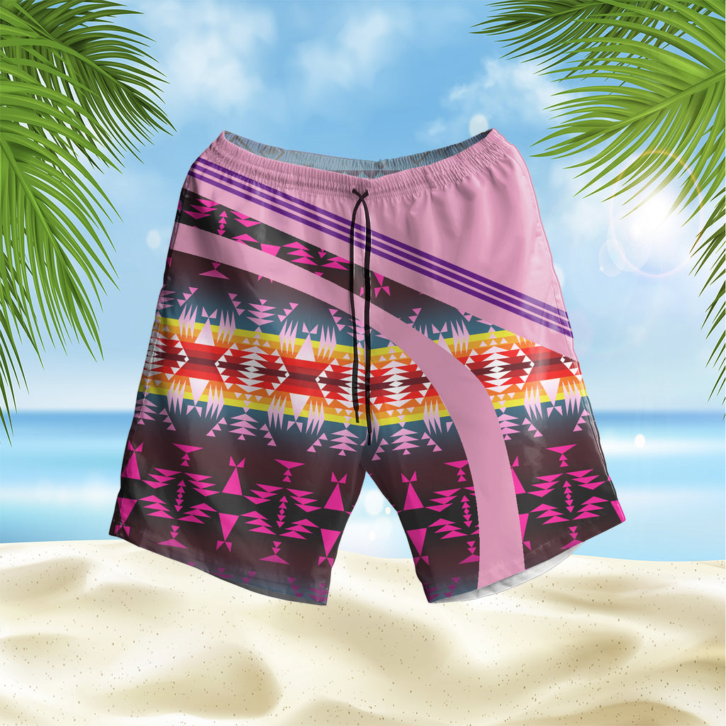 GB-HS000102 Pattern Native Hawaiian Shorts