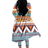 Powwow Storegb nat00035 tribe design native american cardigan coat long pant set