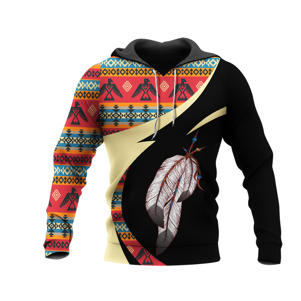 Powwow StoreHD0011401  Pattern Native Pride 3D Hoodie