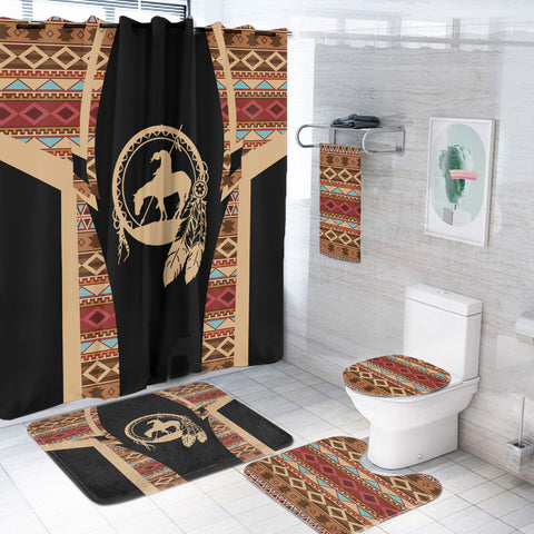 Powwow StoreBS000144 Pattern Native American Bathroom Set