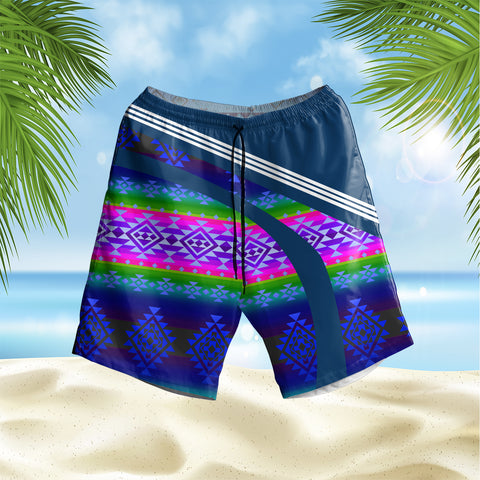 GB-HS000105 Pattern Native Hawaiian Shorts