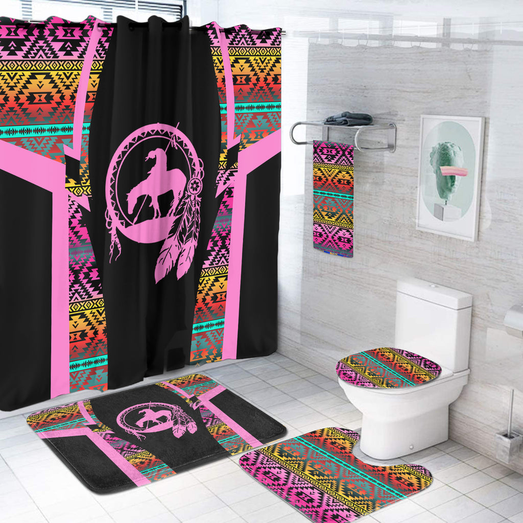 Powwow StoreBS000142 Pattern Native American Bathroom Set