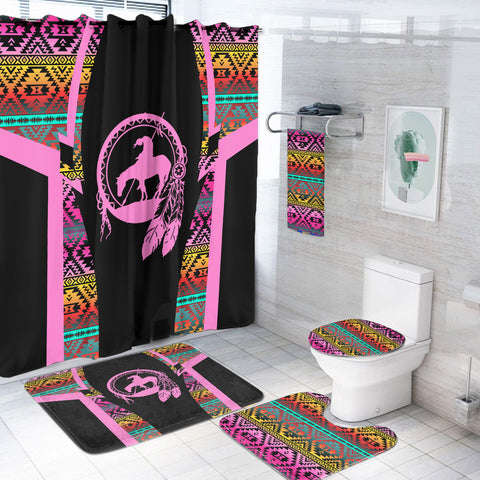 BS-000142 Pattern Native American Bathroom Set