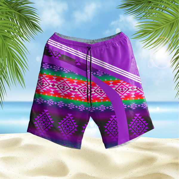 GB-HS000106 Pattern Native Hawaiian Shorts – Powwow Store