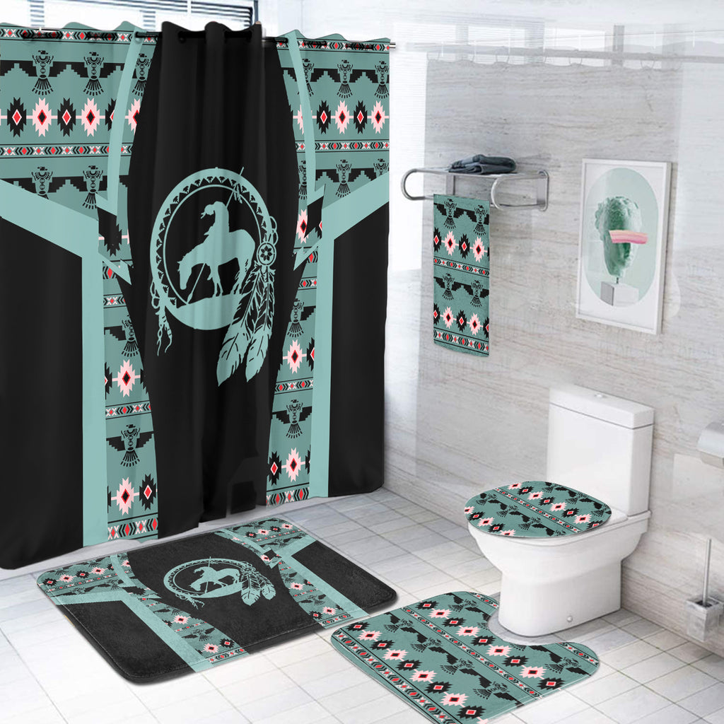 Powwow StoreBS000141 Pattern Native American Bathroom Set