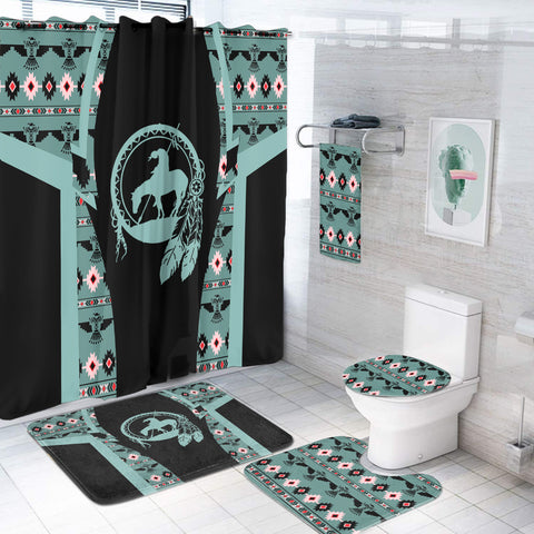 BS-000141 Pattern Native American Bathroom Set