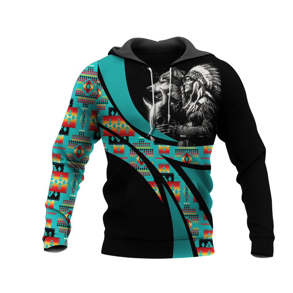 Powwow StoreHD0011837 Pattern Native Pride 3D Hoodie