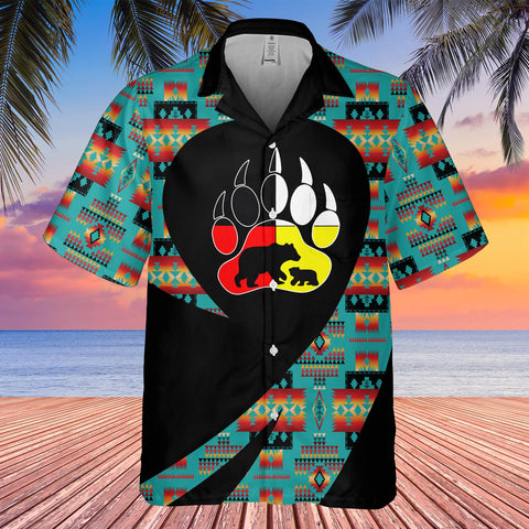 GB-HW000840 Tribe Design Native American Hawaiian Shirt 3D