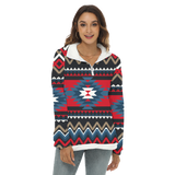 GB-NAT00529 Native American Women's Borg Fleece Sweatshirt