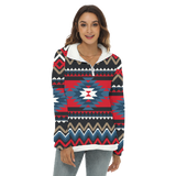 Powwow StoreGBNAT00529 Native American Women's Borg Fleece Sweatshirt