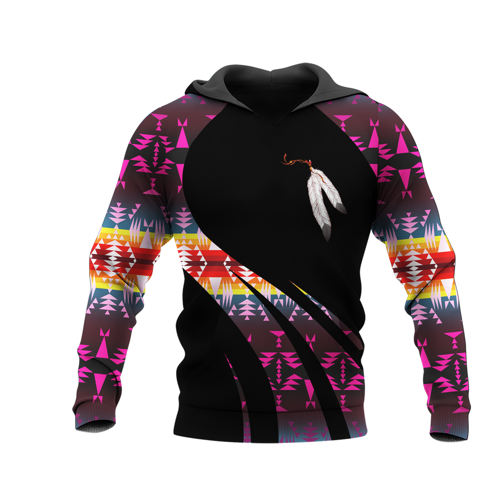 Powwow StoreHD0011695 Pattern Native Pride 3D Hoodie