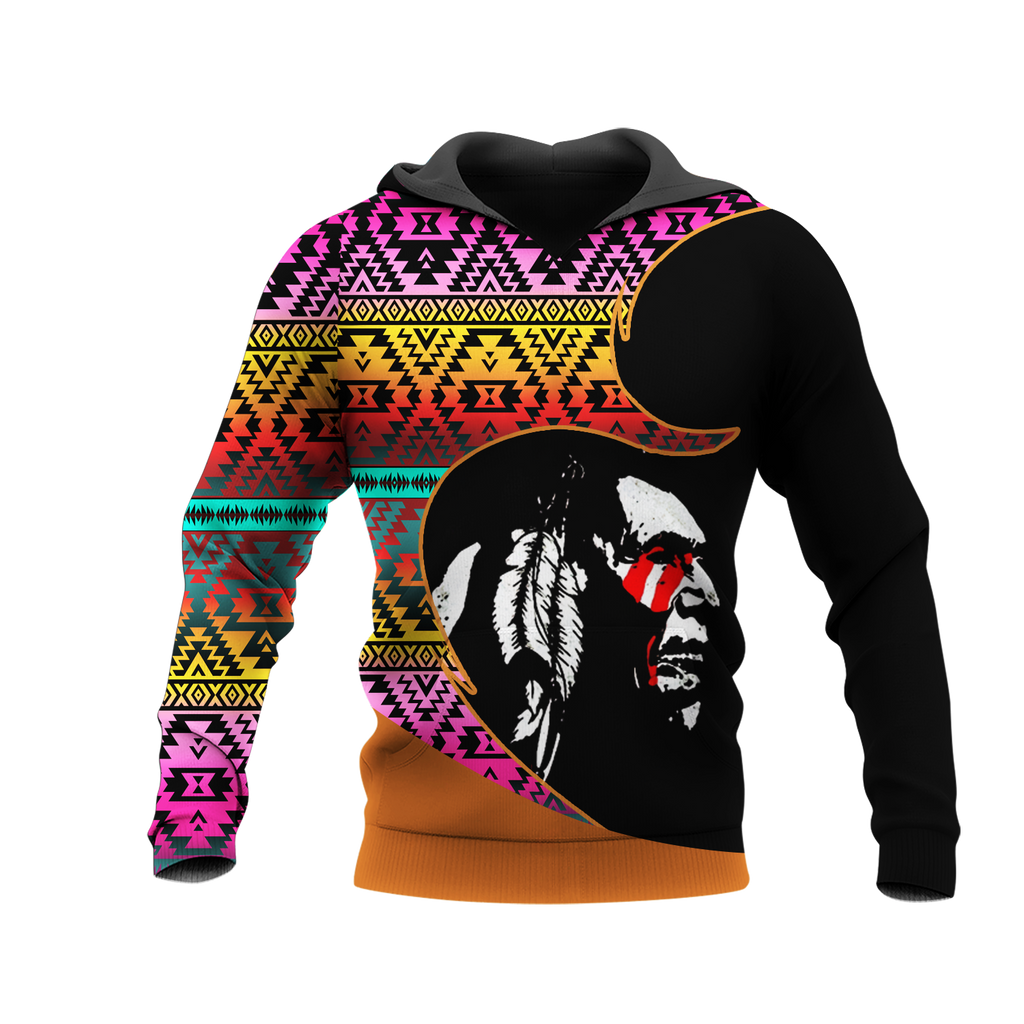 Powwow StoreHD0011207 Pattern Native Pride 3D Hoodie