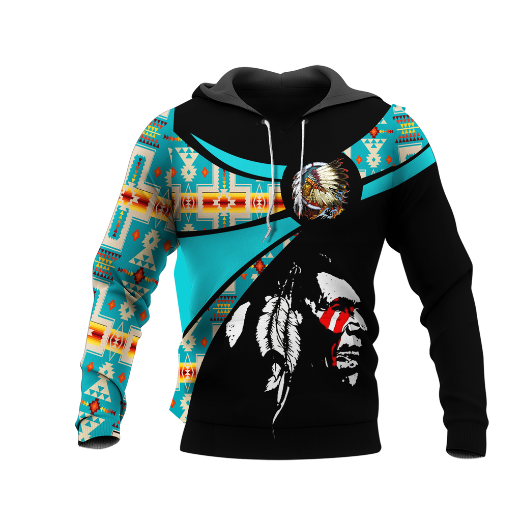 Powwow StoreHD000809 Pattern Native Pride 3D Hoodie