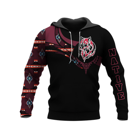 Powwow StoreHD0012497 Pattern Native Pride 3D Hoodie