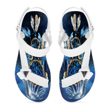 GB-NAT00065 Pattern Native American Open Toes Sandals