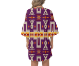 Powwow Storegb nat00062 09 native design print womens v neck dresss