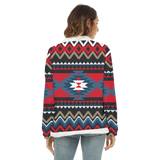 GB-NAT00529 Native American Women's Borg Fleece Sweatshirt