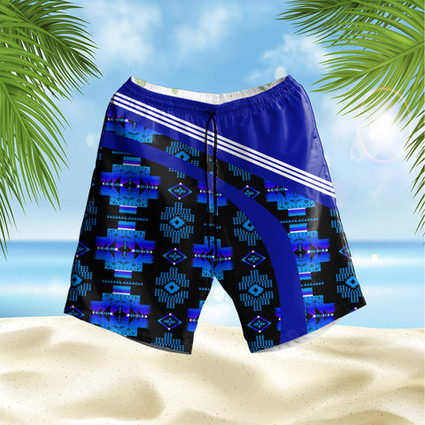 GB-HS000109 Pattern Native Hawaiian Shorts