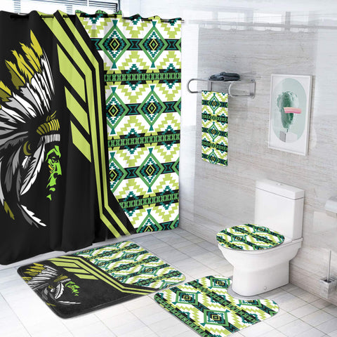BS-000160 Pattern Native American Bathroom Set