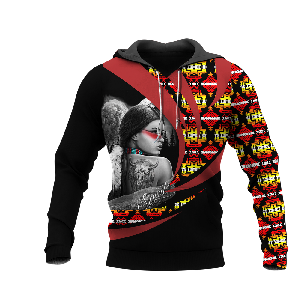 Powwow StoreHD0011960 Pattern Native Pride 3D Hoodie