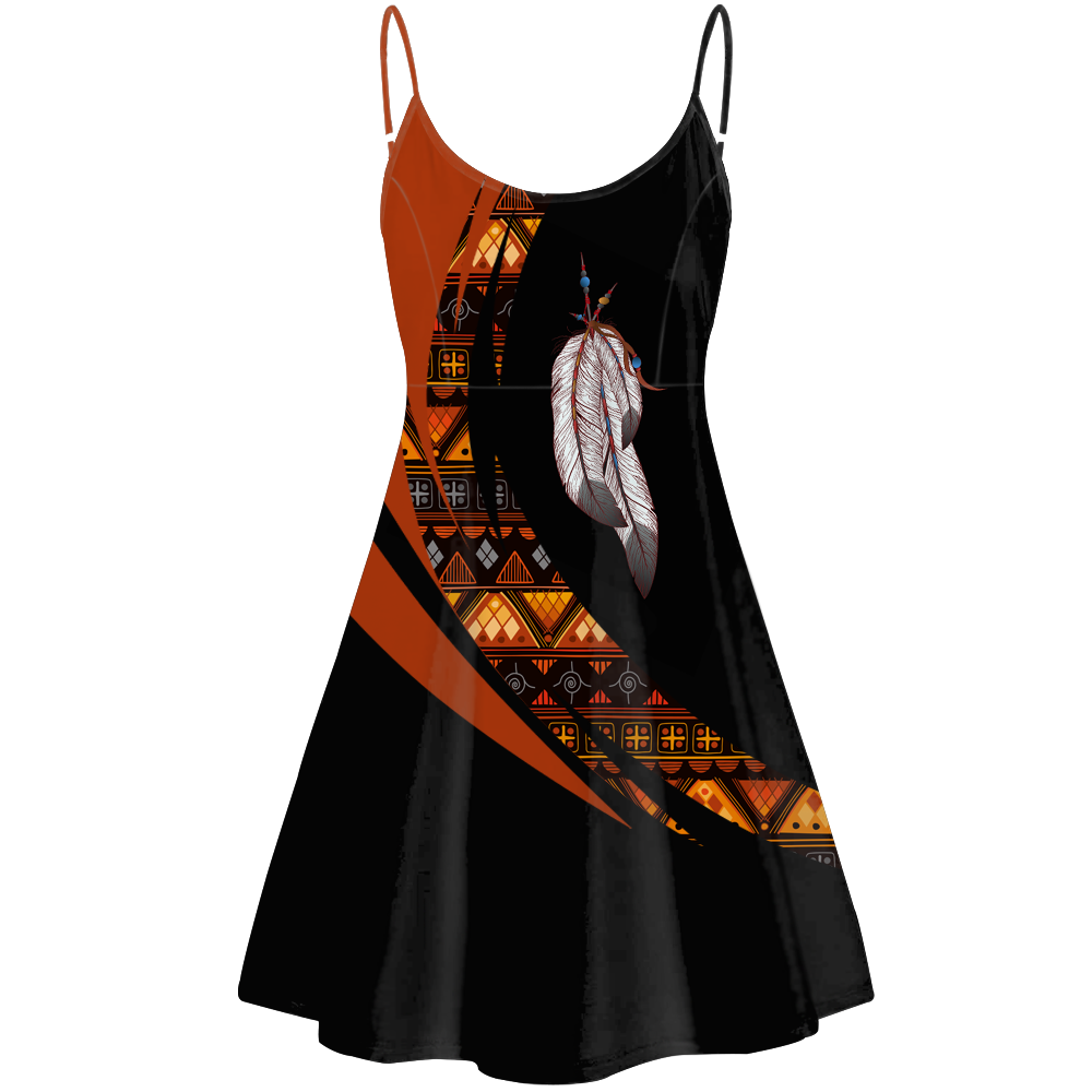STD0099 Pattern Native American Strings Dress