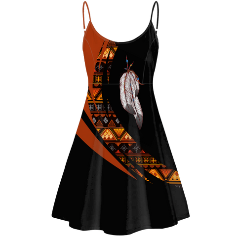 STD0099 Pattern Native American Strings Dress