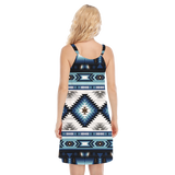 Powwow Storegb nat00528 native design womens o neck cami dress