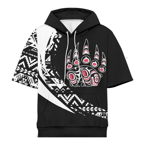 Powwow StoreHD0012363 Pattern Native Pride 3D Short  Hoodie