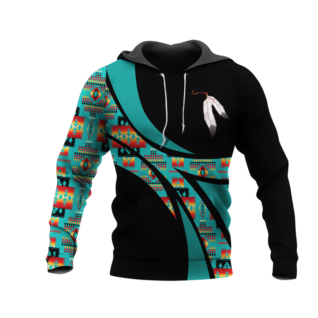 Powwow StoreHD0011838 Pattern Native Pride 3D Hoodie