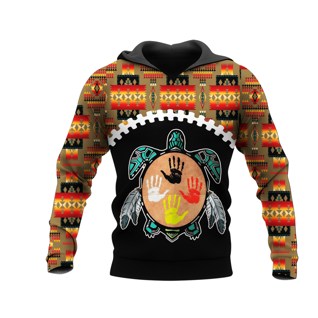 Powwow StoreHD0012283 Pattern Native Pride 3D Hoodie