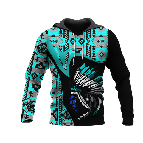 Powwow StoreHD0011525 Pattern Native Pride 3D Hoodie