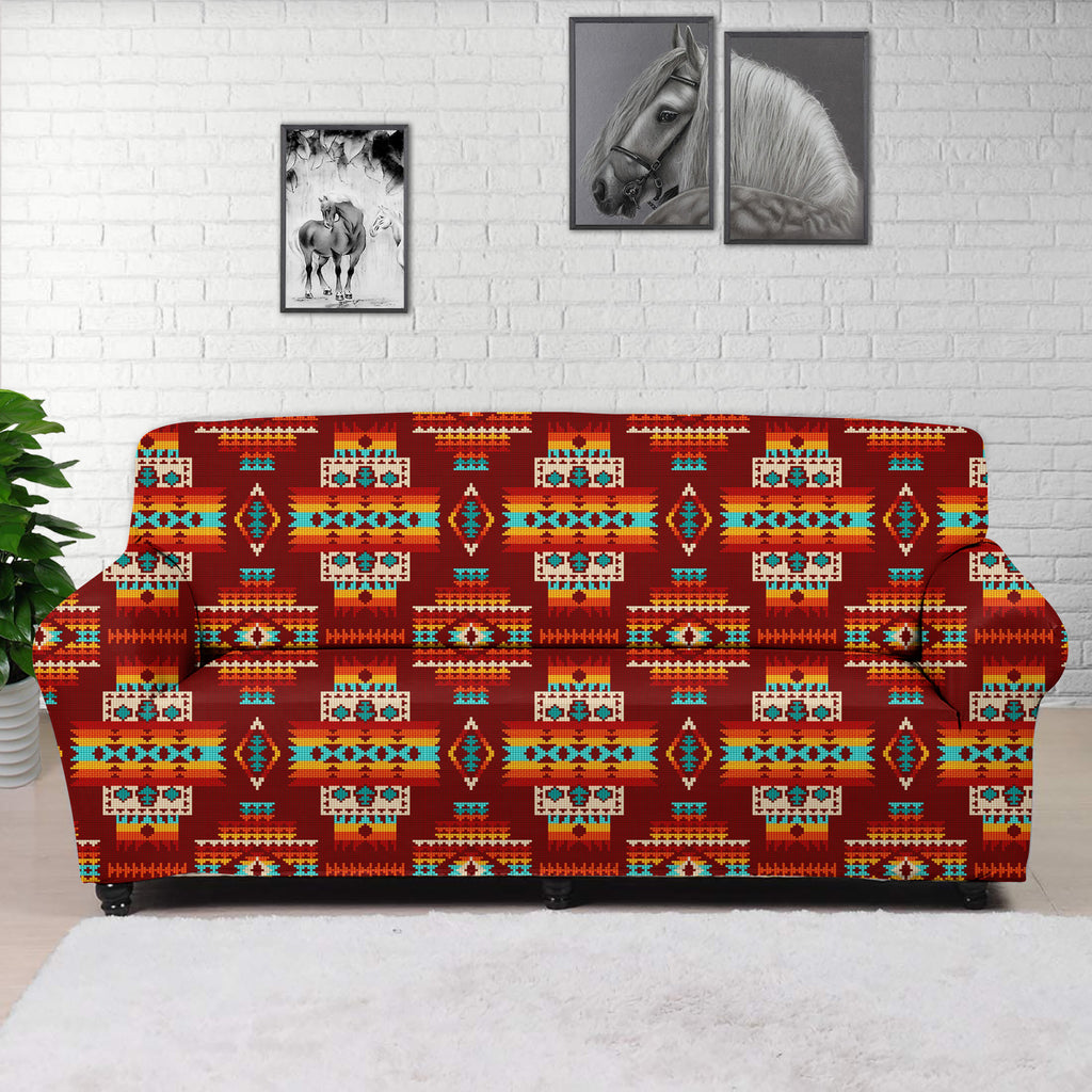 Powwow StoreGBNAT0040202  Native Tribal Pattern Native Sofa Cover