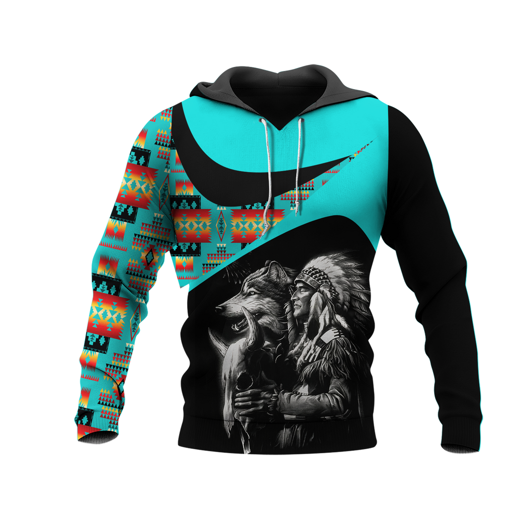 Powwow StoreHD0011416 Pattern Native Pride 3D Hoodie