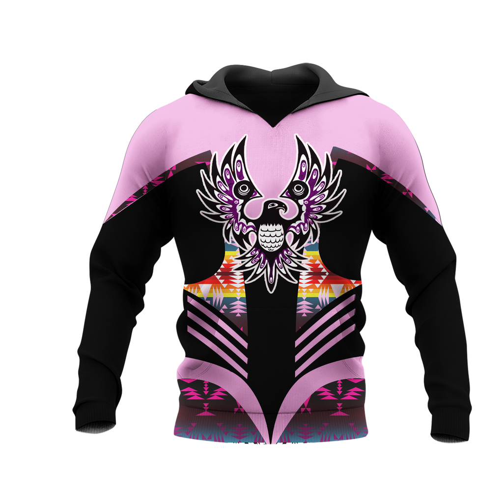 Powwow StoreHD001173 Pattern Native Pride 3D Hoodie