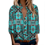 Powwow StoreGBNAT00626 Tribe Design Native Women's LongSleeved Shirts