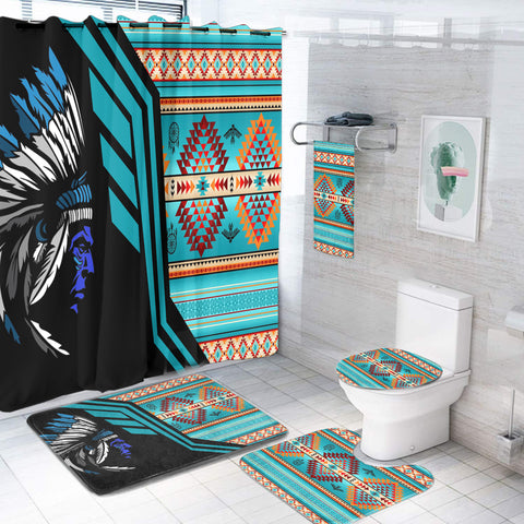 BS-000166 Pattern Native American Bathroom Set