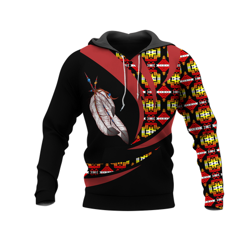 Powwow StoreHD0011963 Pattern Native Pride 3D Hoodie