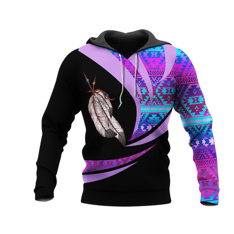 Powwow StoreHD0011964 Pattern Native Pride 3D Hoodie