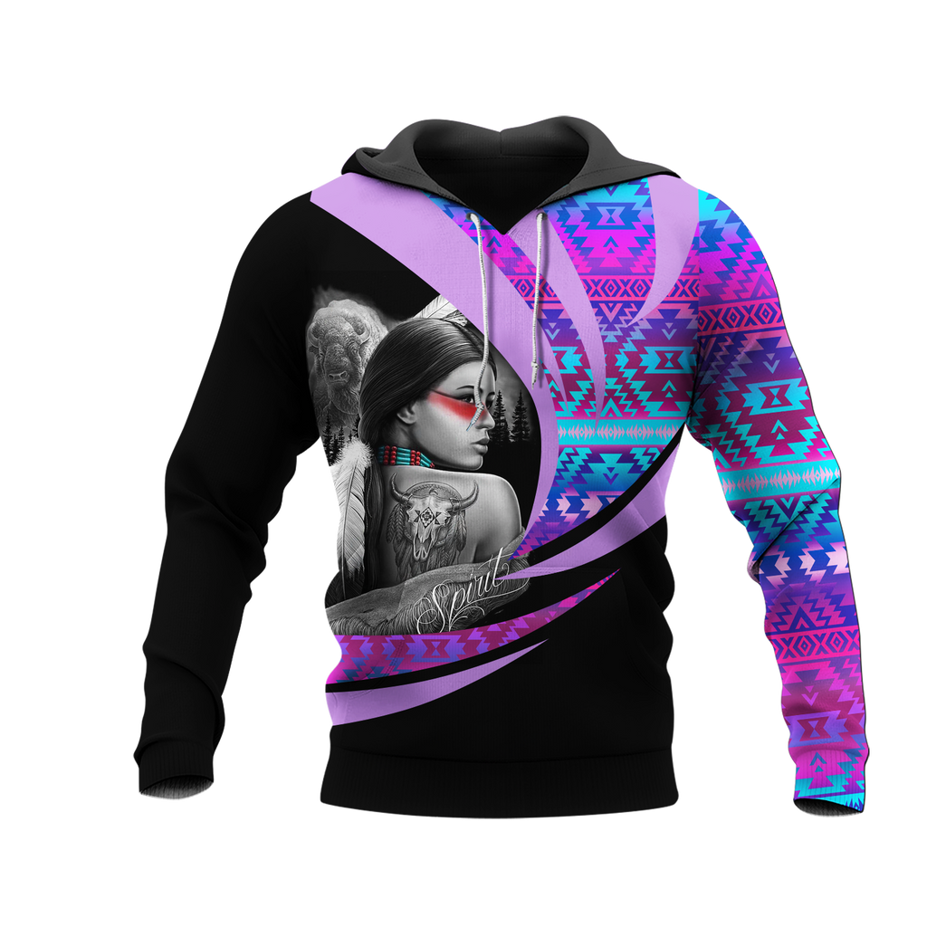 Powwow StoreHD0011965 Pattern Native Pride 3D Hoodie