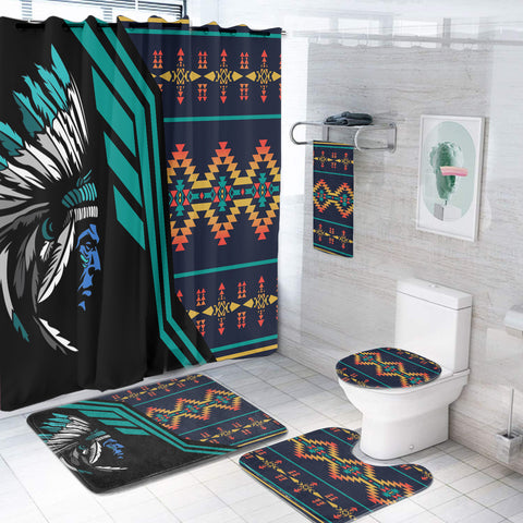 BS-000169 Pattern Native American Bathroom Set